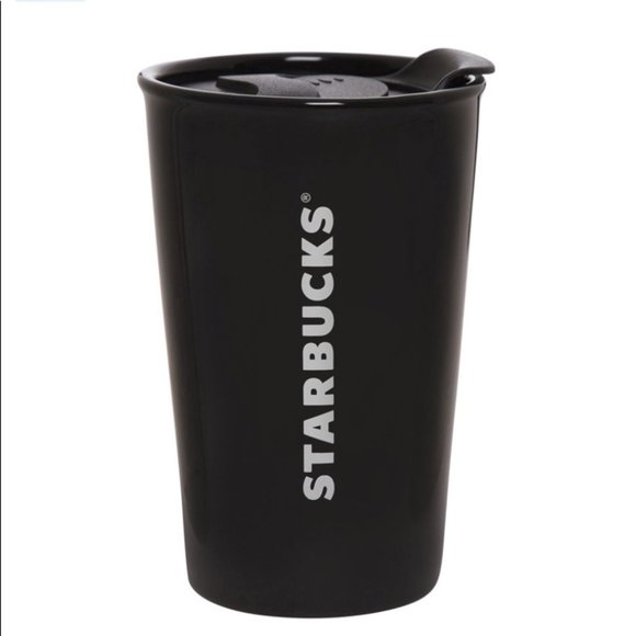 Classic Black Starbucks Ceramic Tumbler 8 oz